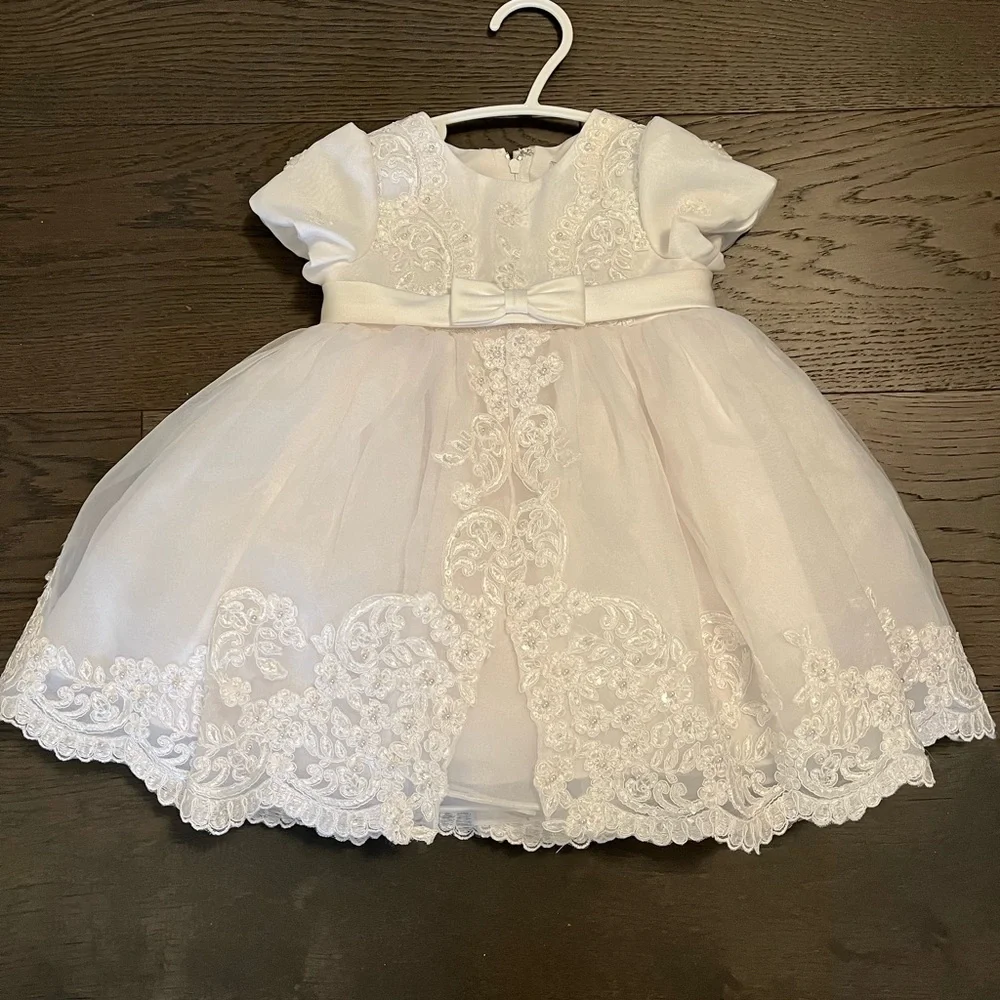 Sarah Louise designer girl baptism dress 6M NWT retail $400usd - Picture 7 of 9